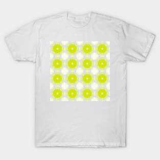 Yellow and white pattern background T-Shirt